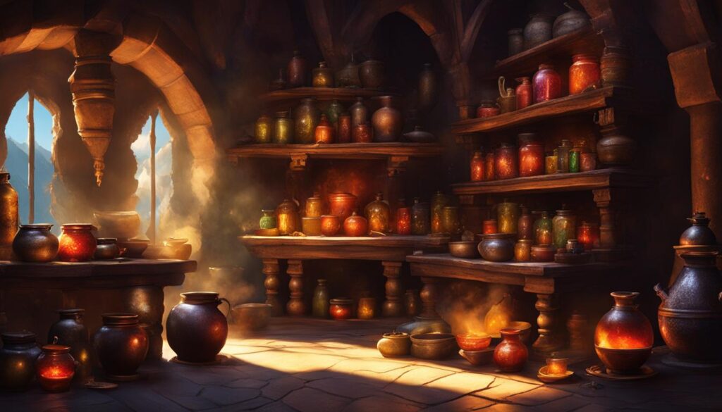 hidden potions and ingredients